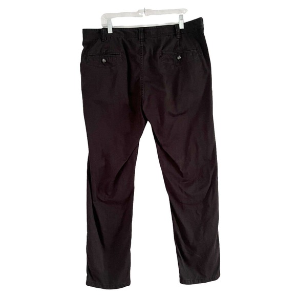 Hudson North Black Straight Leg Mens Chino Pants Size 36x30 - Picture 2 of 6